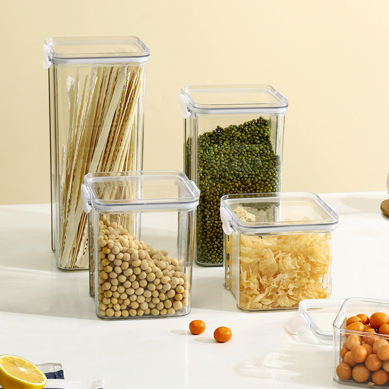 Organizadores Transparentes para Cocina, Pasta y Alimentos Secos
