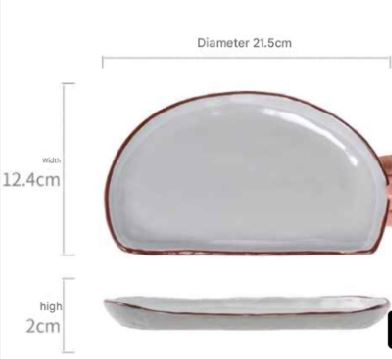 Plato Minimalista De Cerámica Para Snacks