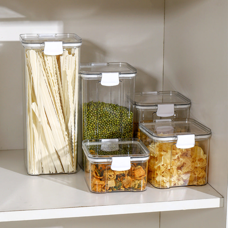Organizadores Transparentes para Cocina, Pasta y Alimentos Secos